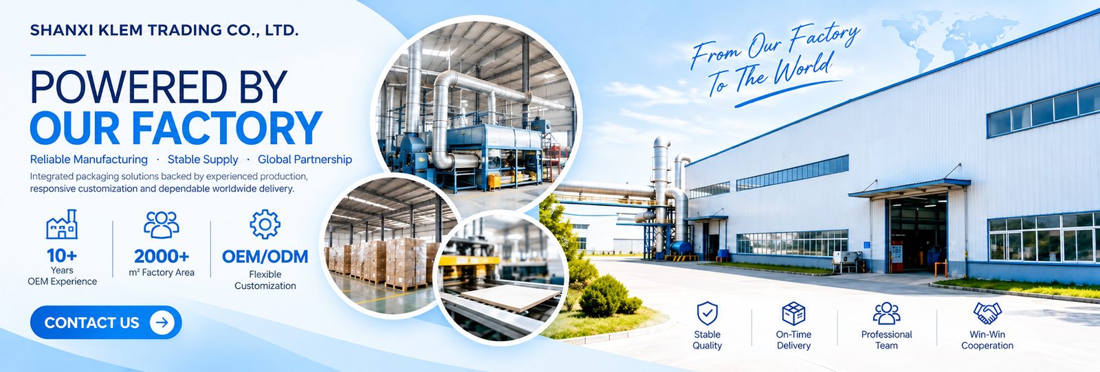 Powered by our factory — 10+ years of packaging film and bag manufacturing